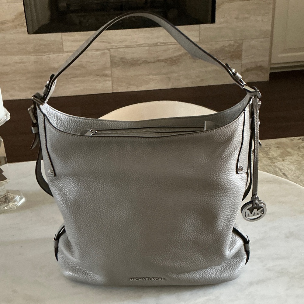 Michael Kors Gray Hobo Bag
